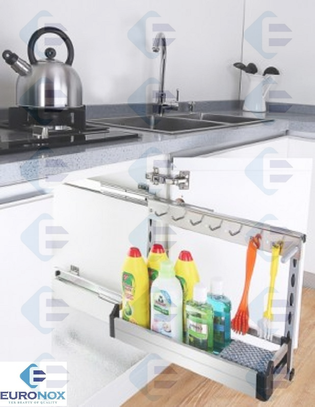 Kệ Đựng Chất Tẩy Rửa Cao Cấp, Ray Bi EURONOX EU1-25