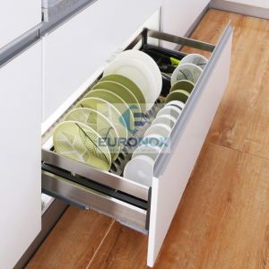 Giá Bát Đĩa Inox Đáy Đặc Gắn Cánh EURONOX EU1.B60M