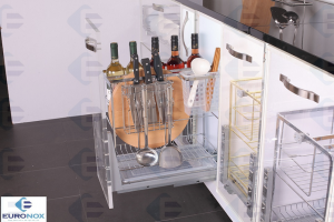 Giá Dao Thớt Chai Lọ Đa Năng Nan Vuông EURONOX EU8.20