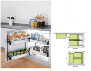 Tủ Kho Hộp Cánh Mở- 2 Tầng EURONOX EU1-245